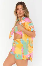 Parker Button Down ~ Tropical Fruit(XS)
