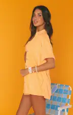 Parker Button Down ~ Orange Terry(XS)