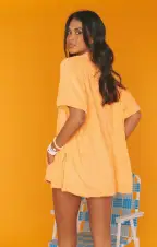 Parker Button Down ~ Orange Terry(XS)