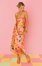 Taylor Tube Dress ~ Poppin Poppy(XS)