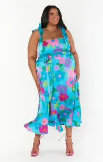 Garden Midi Dress ~ Multi Piccadilly Floral(XS)