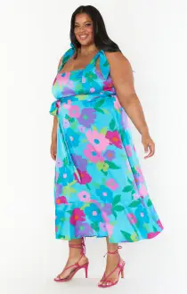 Garden Midi Dress ~ Multi Piccadilly Floral(XS)