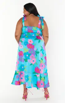 Garden Midi Dress ~ Multi Piccadilly Floral(XS)