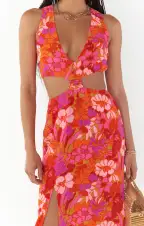 Tina Maxi Dress ~ Maui Mai Tai(XS)