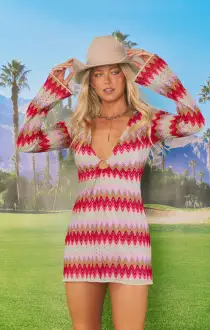 Monte Carlo Romper ~ Riviera Zigzag Crochet(XS)