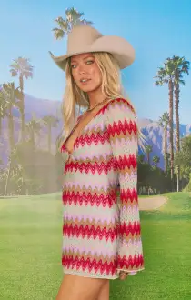 Monte Carlo Romper ~ Riviera Zigzag Crochet(XS)