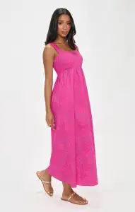 Fling Midi Dress ~ Pink Shells Poplin(XS)