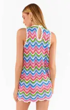Sweeney Coverup ~ Wavy Stripe Crochet(XS)