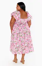 Afternoon Tea Dress ~ Cottage Floral Pink(XS)