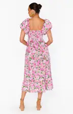 Afternoon Tea Dress ~ Cottage Floral Pink(XS)