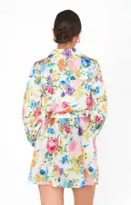 Carrie Collared Dress ~ Ivory Botanical Floral(XS)