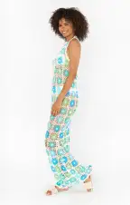 Vacay Tank Coverup ~ White Multi Floral Crochet(XS)