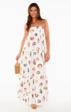 Long Weekend Maxi Dress ~ Shell Linen(XS)