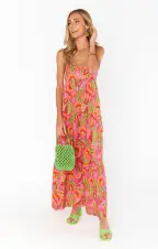 Long Weekend Maxi Dress ~ Paradise Palms(XS)