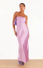 Taylor Tube Dress ~ Lilac Luxe Satin(XS)