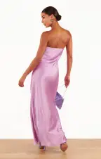 Taylor Tube Dress ~ Lilac Luxe Satin(XS)