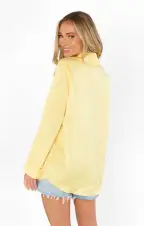 Smith Button Down ~ Yellow Luxe Satin(XS)