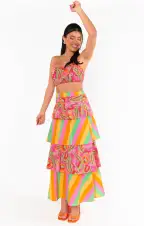 Cartagena Top ~ Paradise Palms(XS)