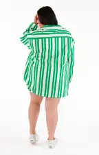 Berman Button Down ~ Center Court Stripe(XS)