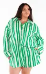 Berman Button Down ~ Center Court Stripe(XS)