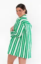 Berman Button Down ~ Center Court Stripe(XS)