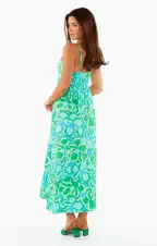 Allegra Midi Dress ~ Abstract Poppy(XS)