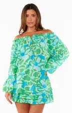 Margo Tunic ~ Abstract Poppy Multi(XS)