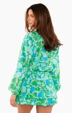 Margo Tunic ~ Abstract Poppy Multi(XS)