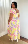 Smitten Midi Dress ~ Blooming Tulips(XS)