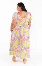 Smitten Midi Dress ~ Blooming Tulips(XS)