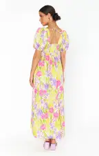 Smitten Midi Dress ~ Blooming Tulips(XS)