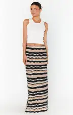 Saturday Skirt ~ Neutral Groovy Knit(XS)