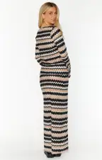Thrill Tie Top ~ Neutral Groovy Knit(XS)