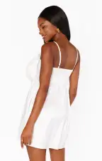 Best Rose Dress ~ White Taffeta(XXS)