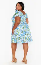 Mia Dress ~ Cottage Floral Blue(XS)