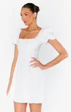 Mia Dress ~ White Poplin(XS)