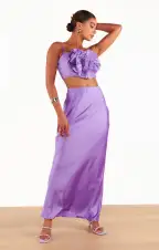 Rose Top ~ Violet Taffeta(XS)