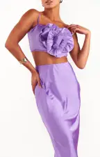 Rose Top ~ Violet Taffeta(XS)