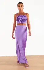 Rose Top ~ Violet Taffeta(XS)