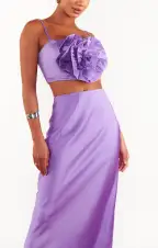 Rose Top ~ Violet Taffeta(XS)