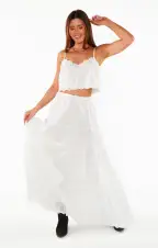 Maronne Cami ~ White Multi(XS)