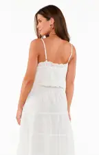 Maronne Cami ~ White Multi(XS)