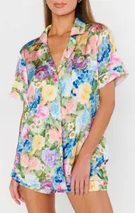 Slumber PJ Set ~ Flower Shop Silky(XS)