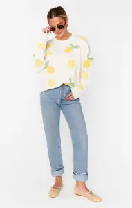 Go To Sweater ~ Lemon Sorbet Knit(XS)