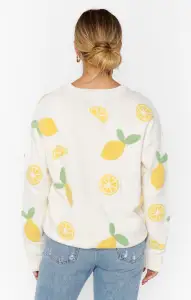 Go To Sweater ~ Lemon Sorbet Knit(XS)