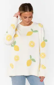 Go To Sweater ~ Lemon Sorbet Knit(XS)
