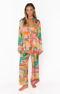 Early Night PJ Set ~ Postcards From Italia(XS)