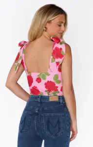 Gidget Bodysuit ~ Heart Throb Floral(XS)