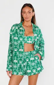 Hendrix Dolphin Shorts ~ Tiki Palms(XS)