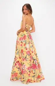 Juliet Maxi Dress ~ Mimosa Floral Taffeta(XS)
